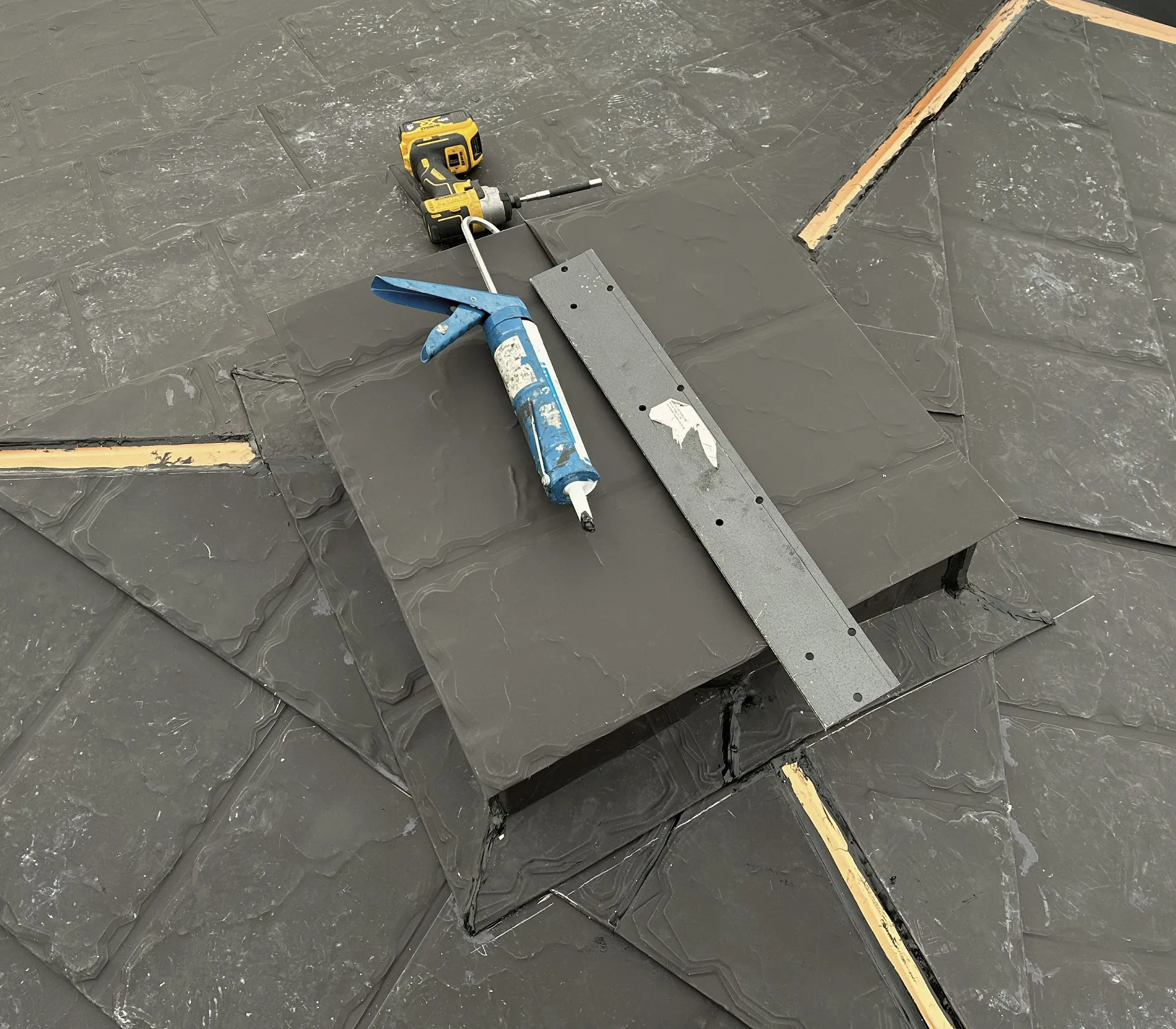Trim and sealant during installation