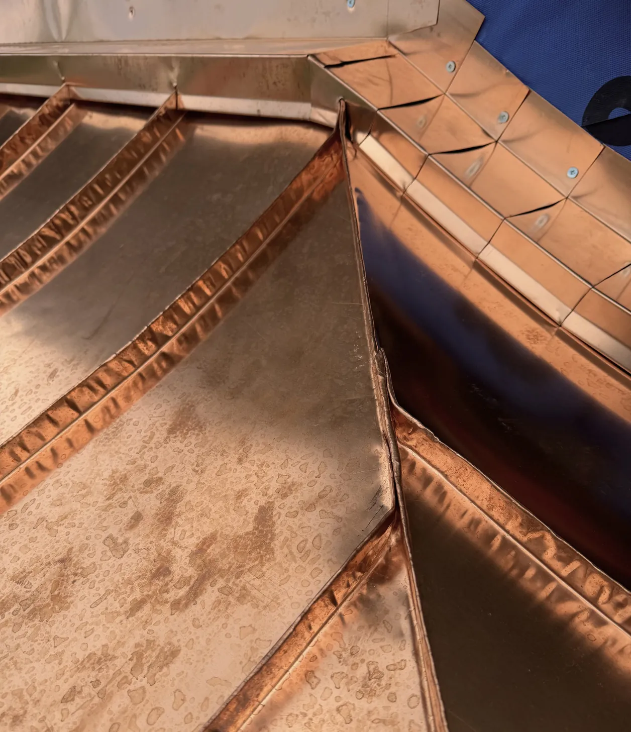 Copper roof detail