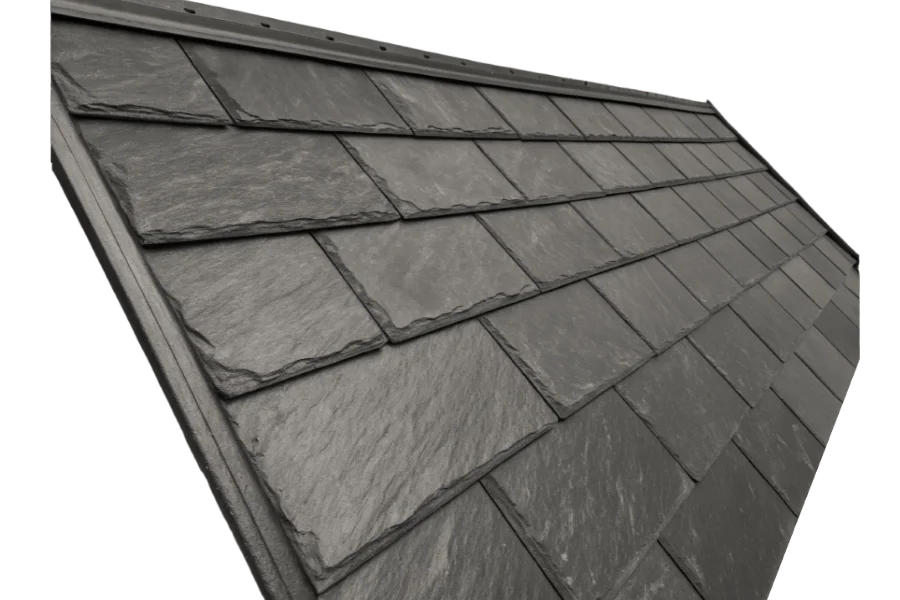 light grey metal shingles