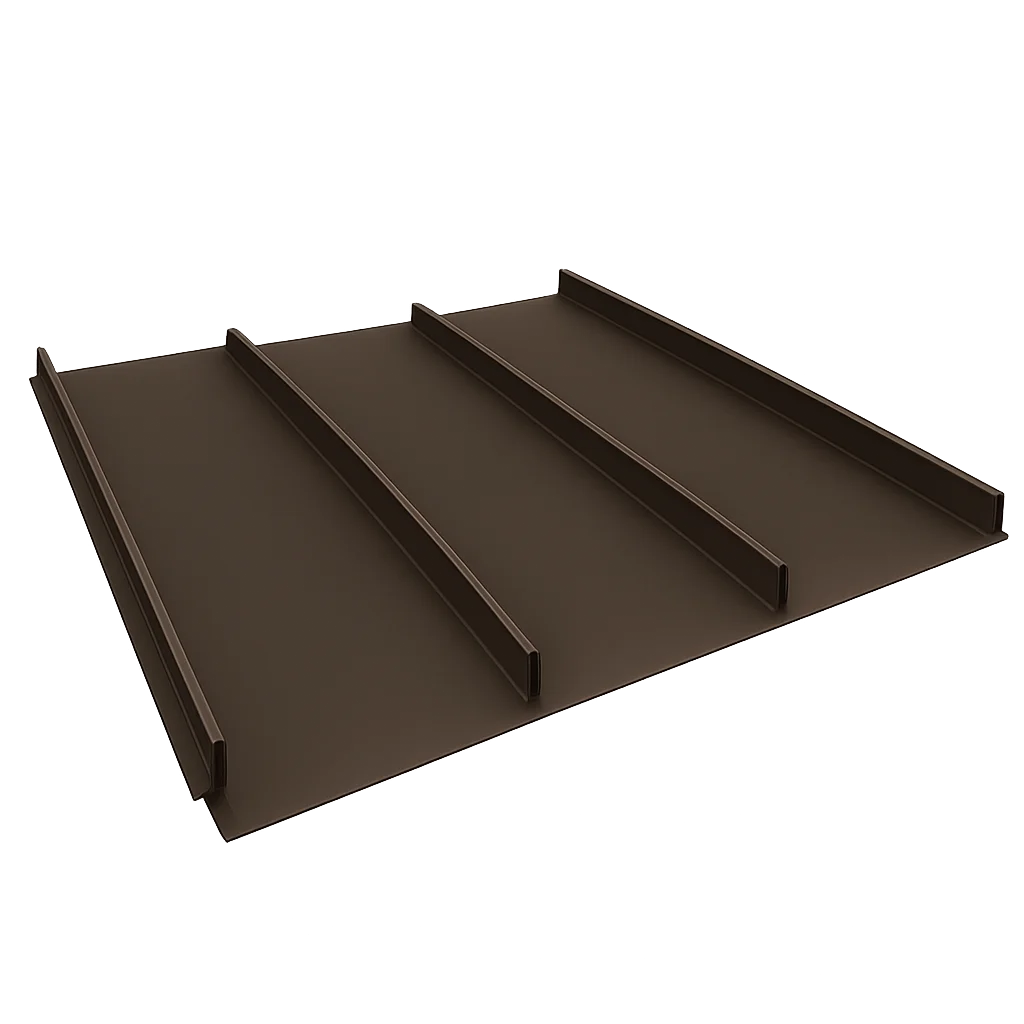 burnished slate standing seam brown