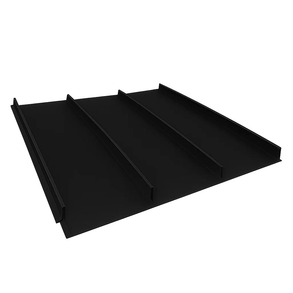 onyx black standing seam