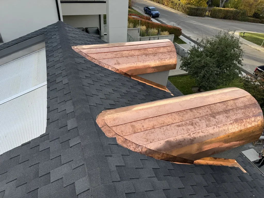 copper metal roof