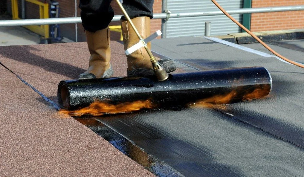 torch-on flat roofing system